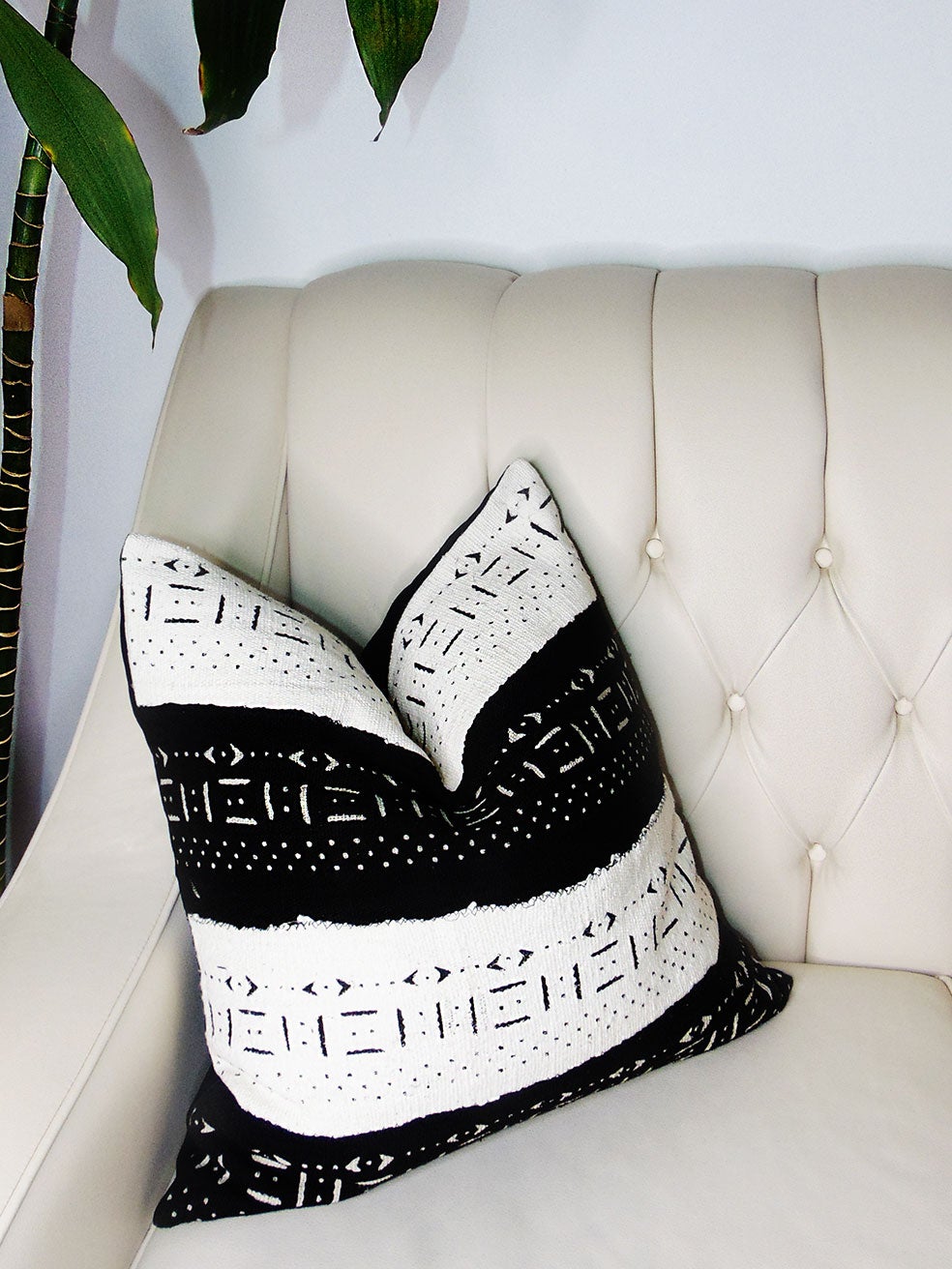 Coussin Kobe en Bogolan