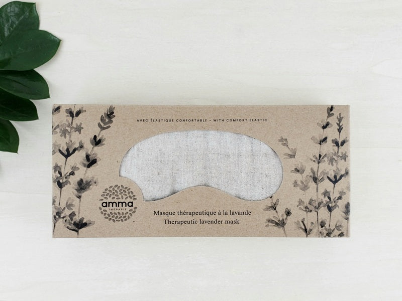 Therapeutic mask with lavender-hemp & organic cotton sand