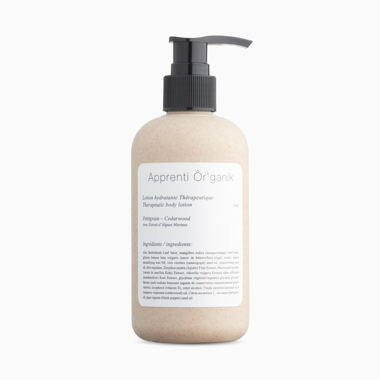 Lotion corporelle hydratante-Petitgrain italien et bois de cèdre