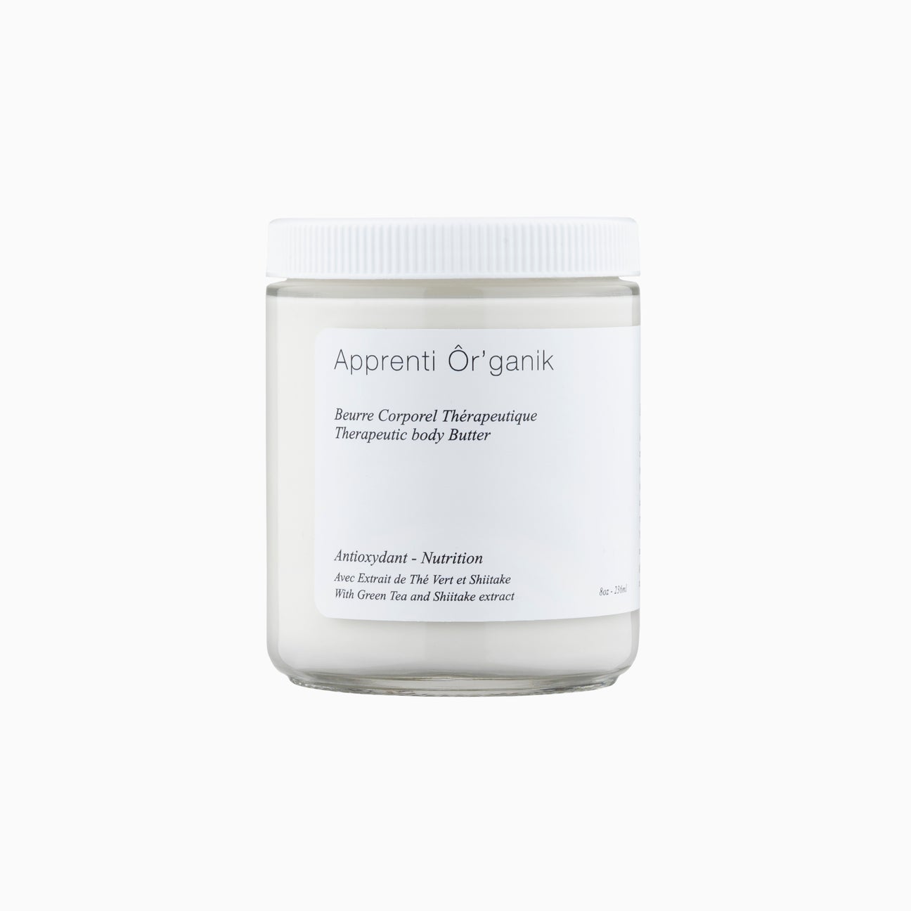 Body butter antioxidant green tea, shiitake and oats