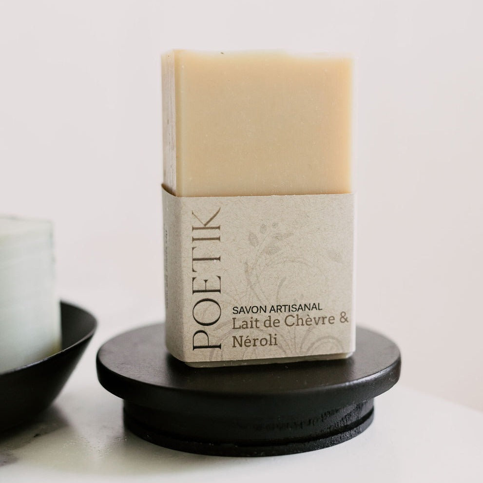 savon artisanal au lait de chèvre et néroli