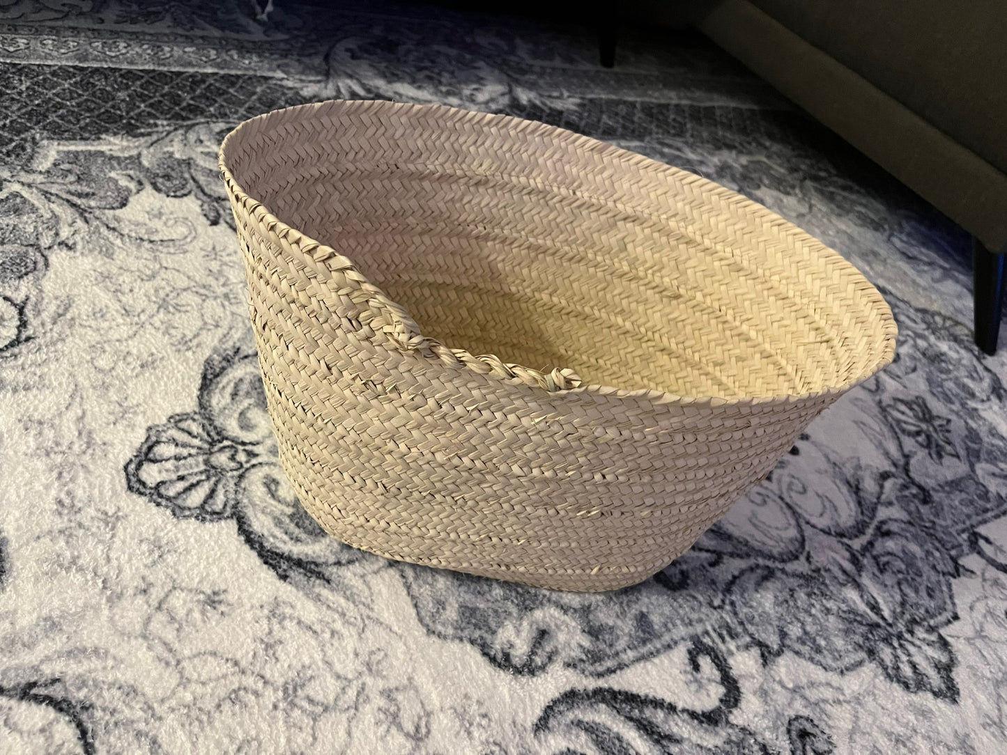 Palm leaf storage bask