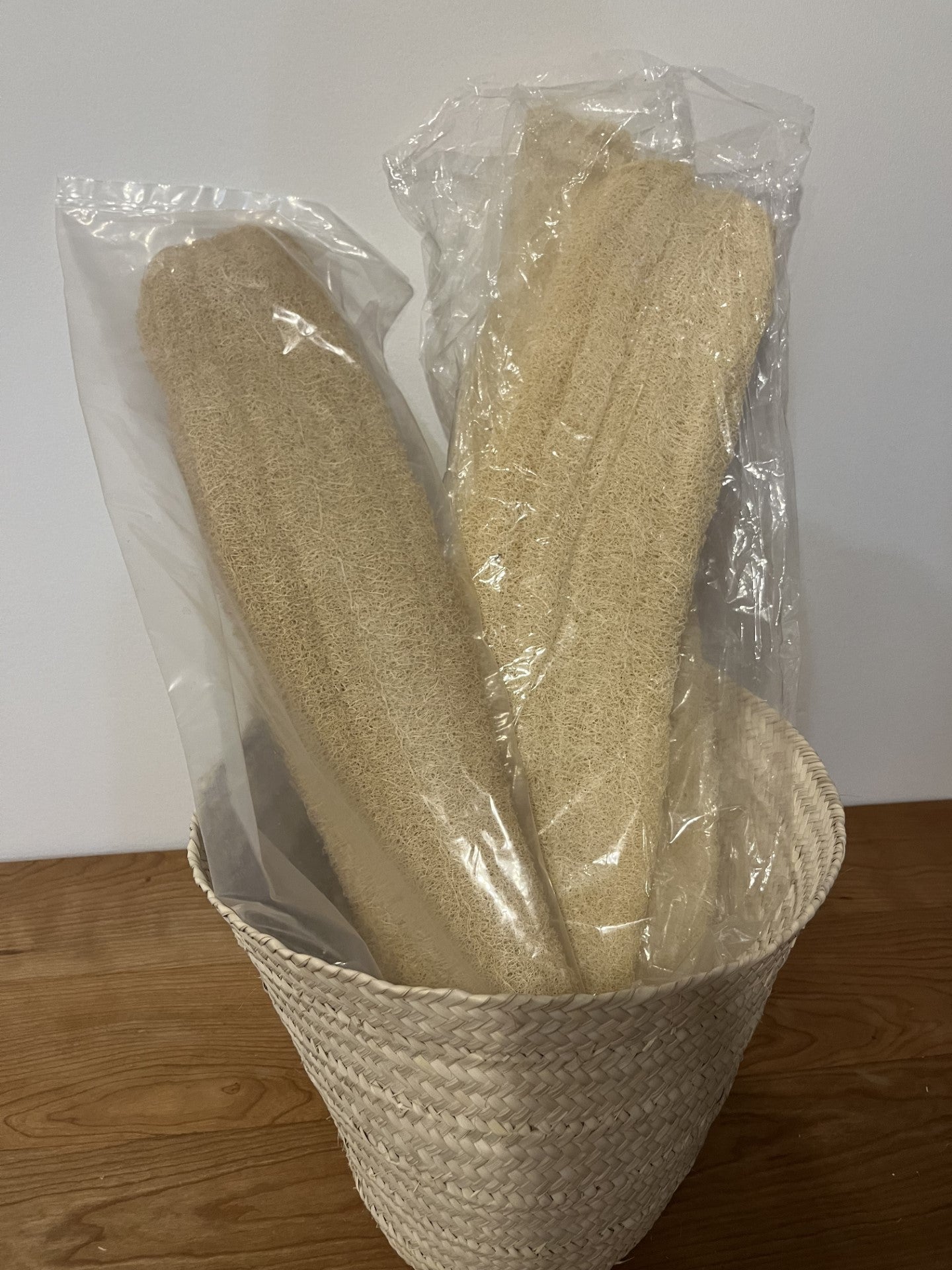 Palm leaf storage bask