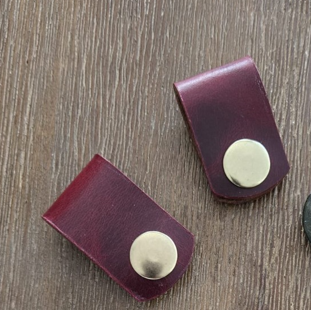 Recycled Leather Cable Tidy – Keep your wires organized