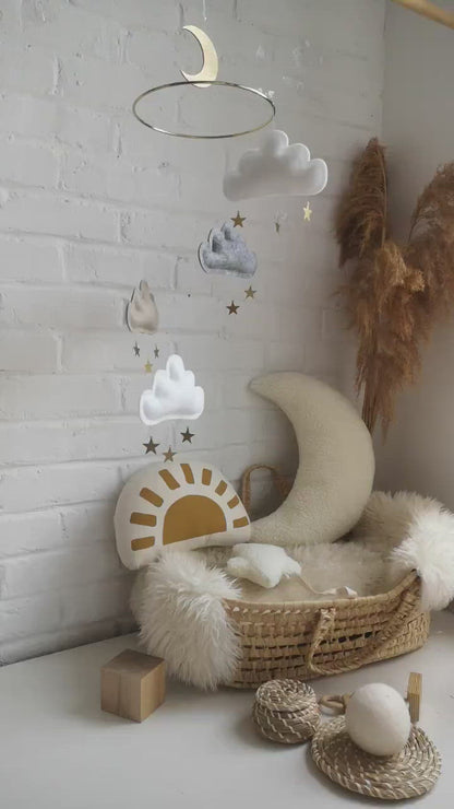 Sherpa Moon Cushion