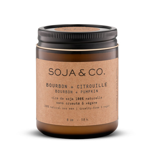 SOJA&CO. – Bougie - Bourbon + Citrouille