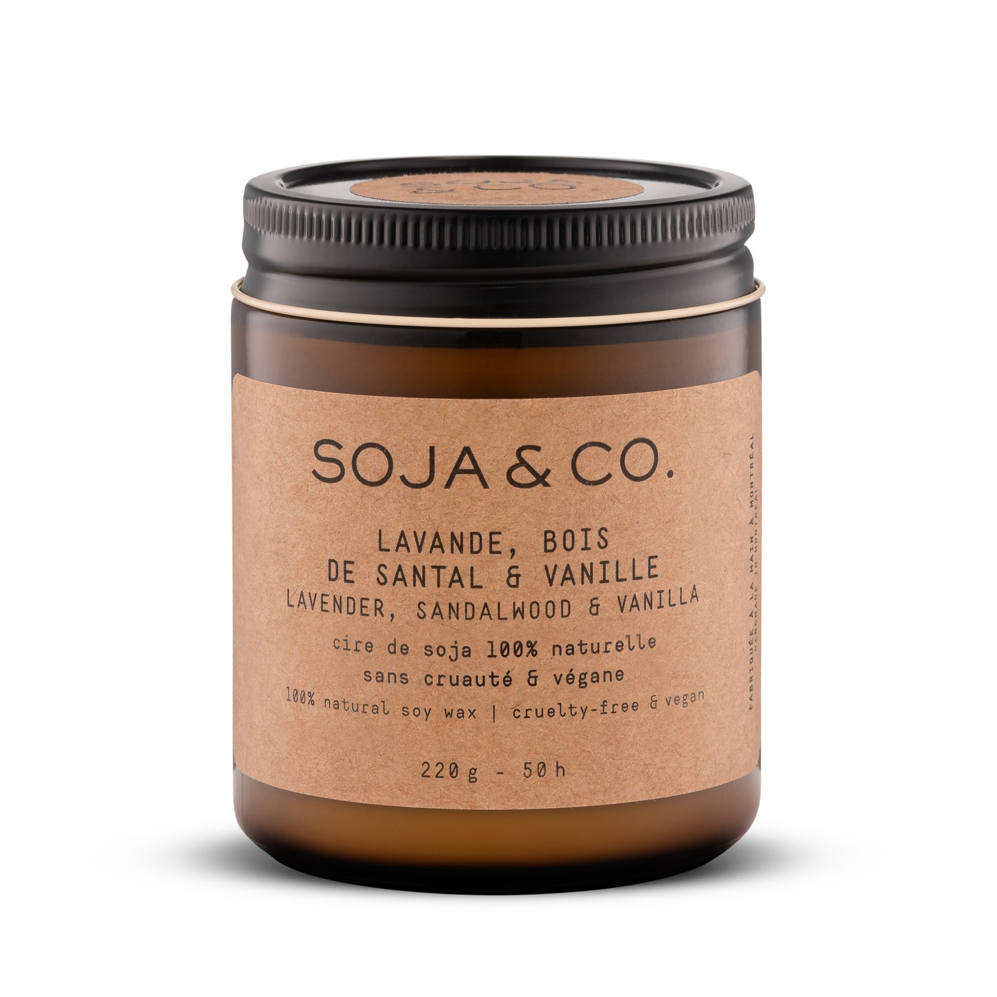 SOJA&CO. – Bougie-Lavande, Bois de santal & Vanille