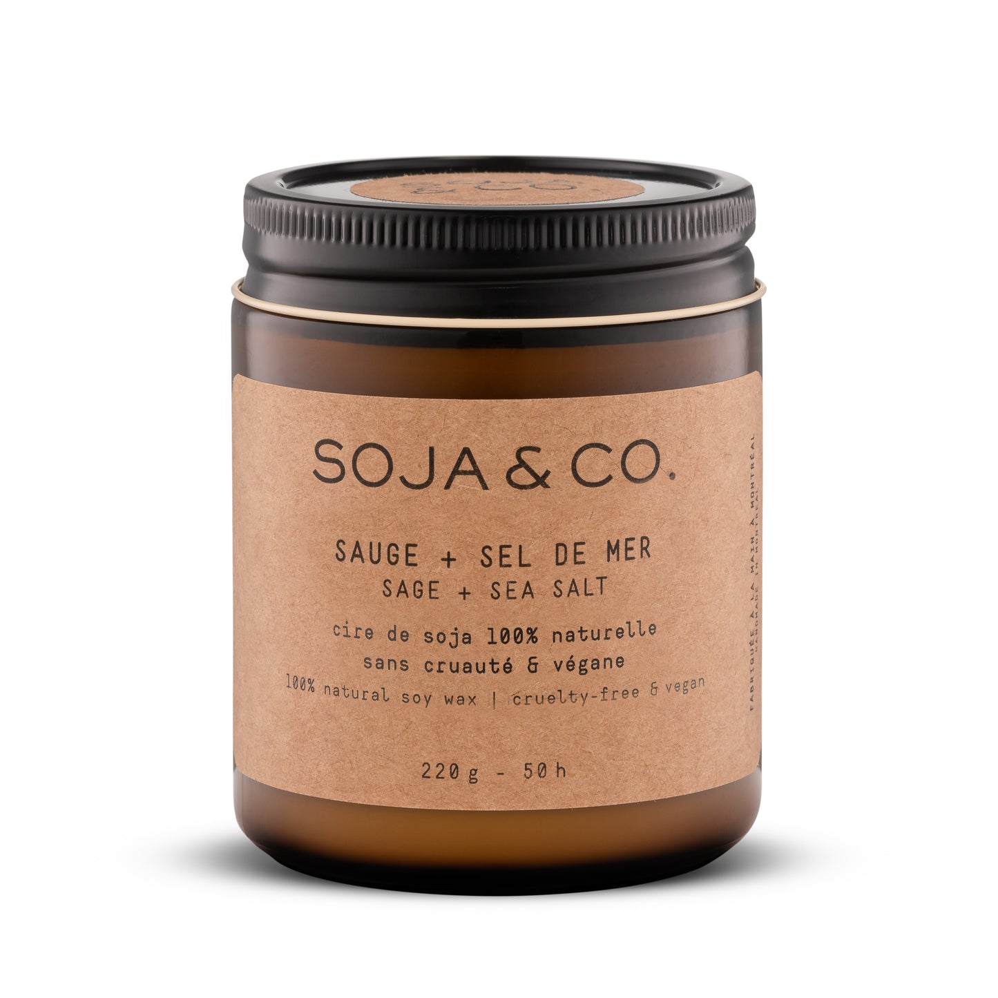 SOJA&CO. – Bougie Sauge + Sel de mer