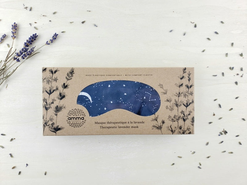 Therapeutic mask with lavender