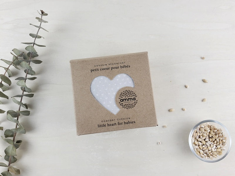 Cushion comfort for baby-P’tit cœurs gris