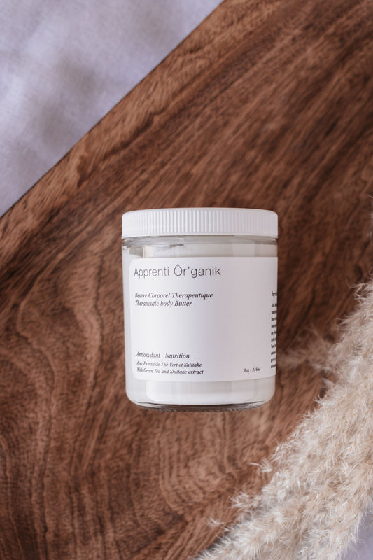 Beurre corporel antioxydant-Thé vert, shiitake et avoine