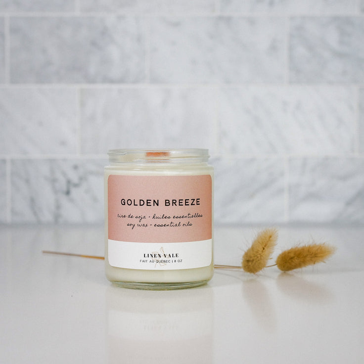 bougie artisanale golden breez