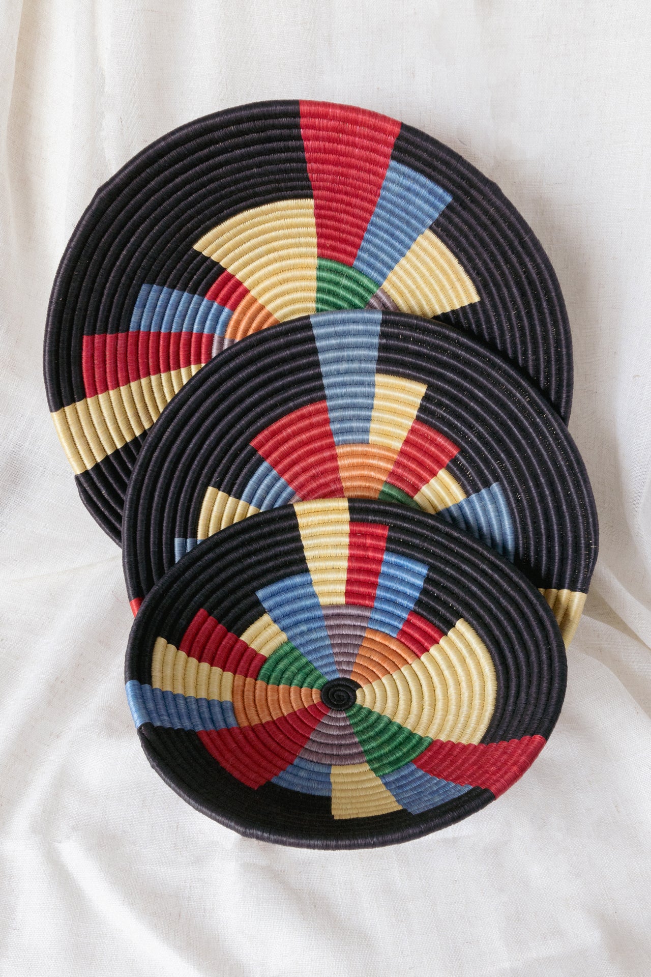 Handmade Rainbow baskets 