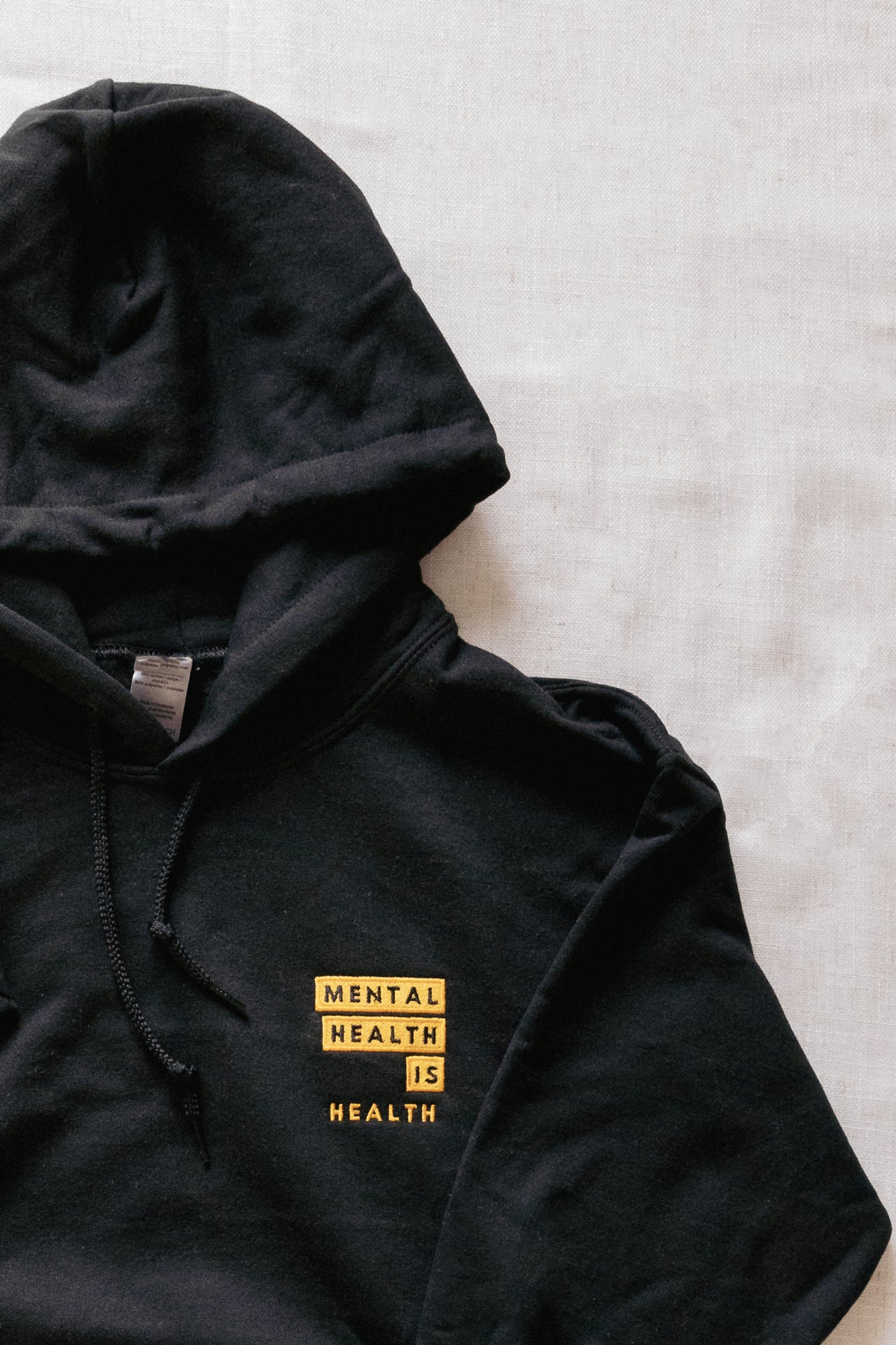 Mental Health Is Health Unisex Embroidered Hoodie