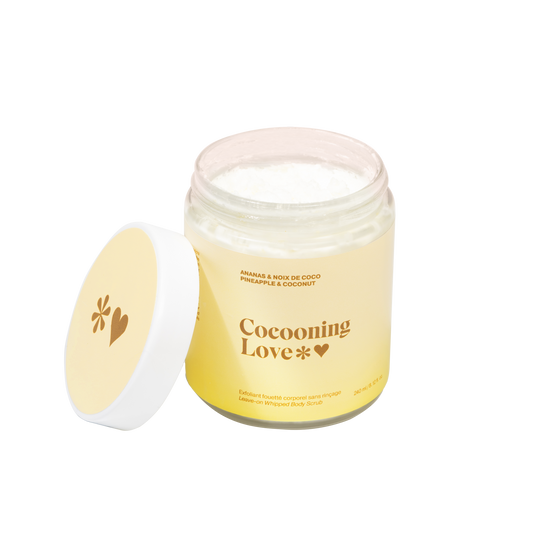exfoliant fouette ananas et noix de coco