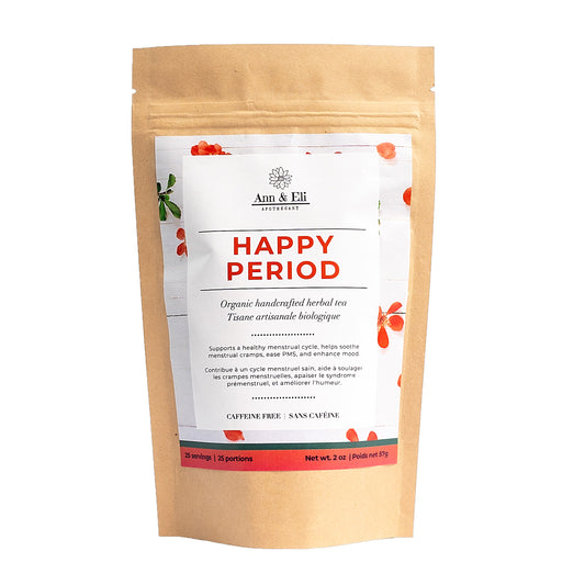 Organic herbal tea-happy period