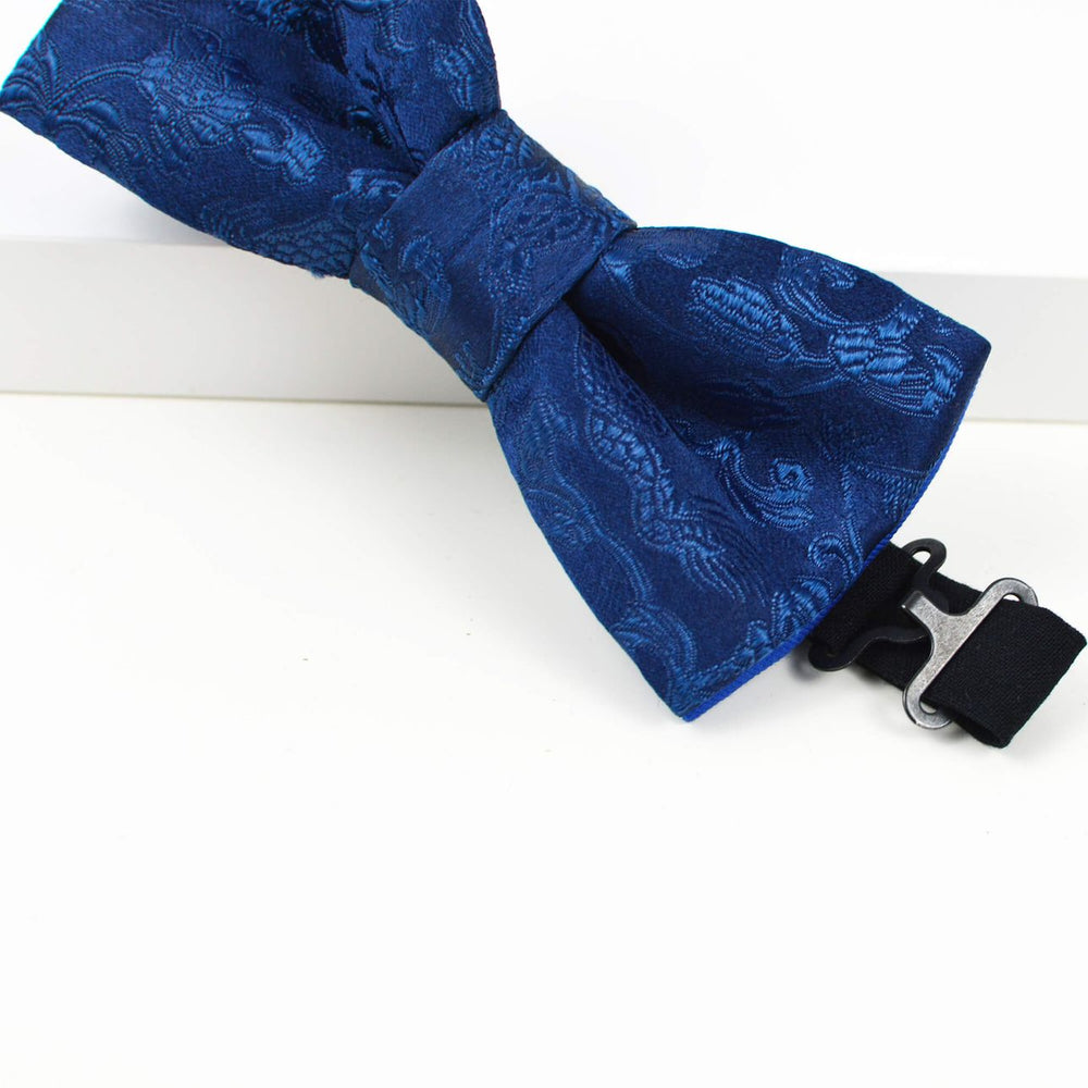 Father and son bow tie set - Navy blue