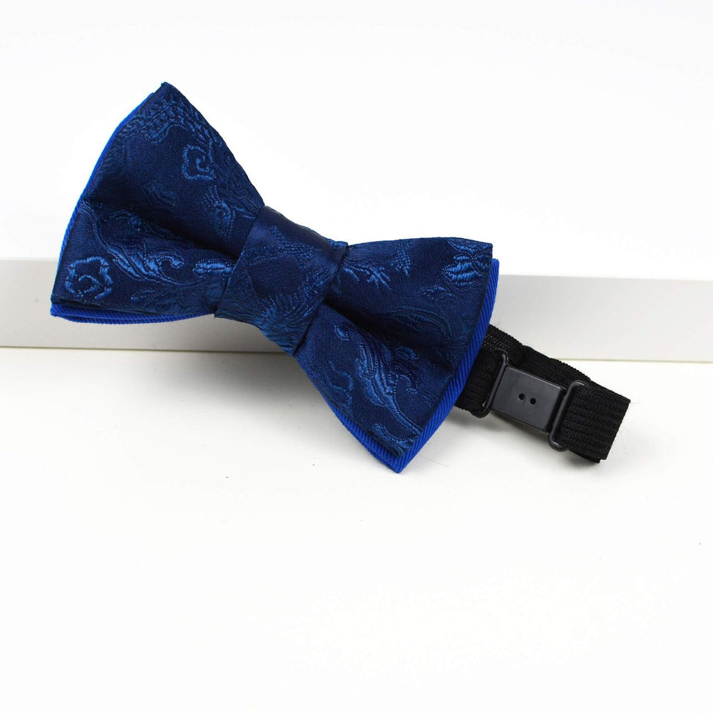 Father and son bow tie set - Navy blue