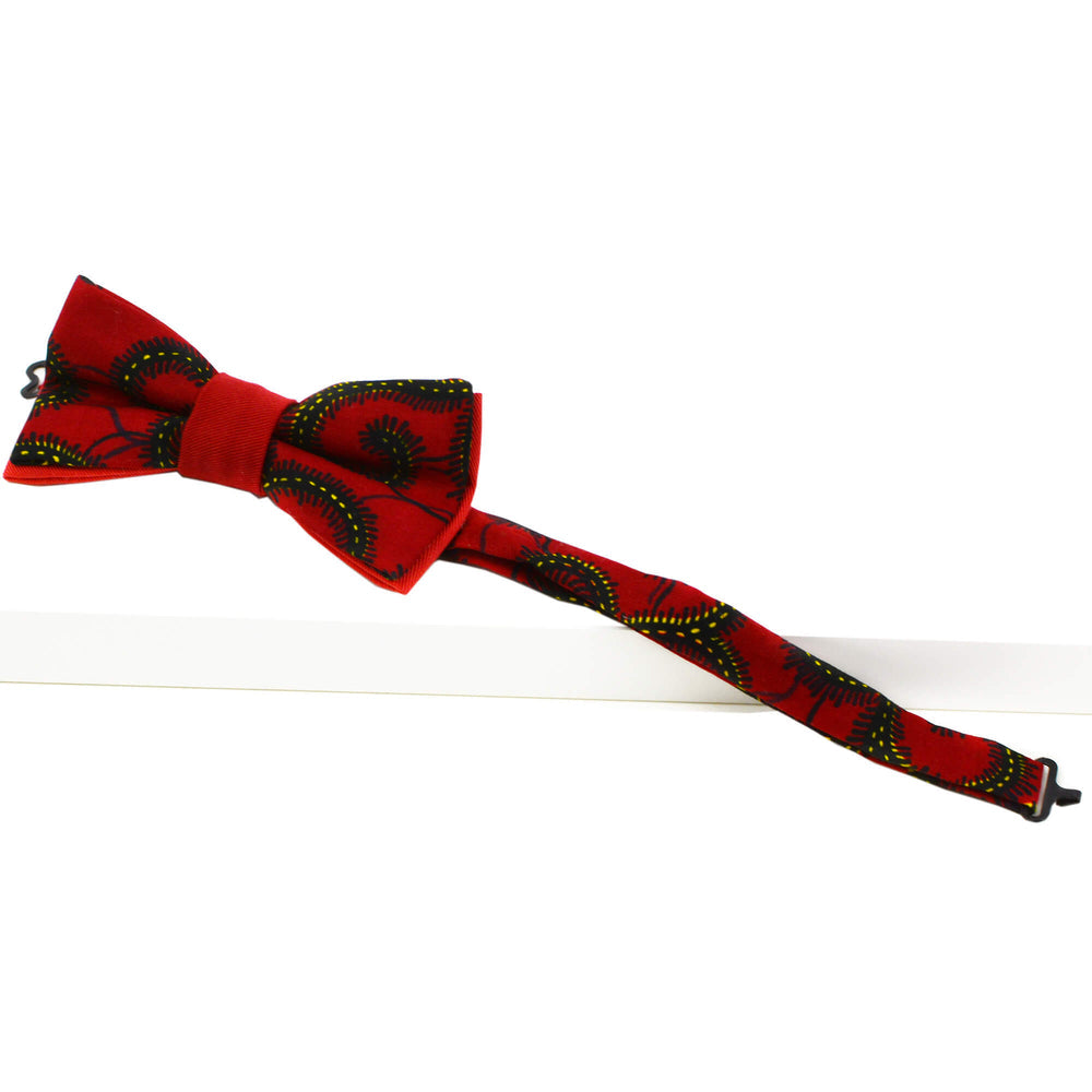 Red pre-tied bow tie