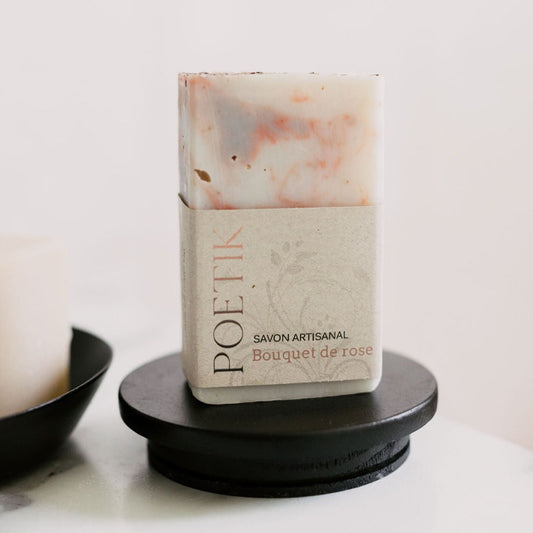 savon artisanal bouquet de rose