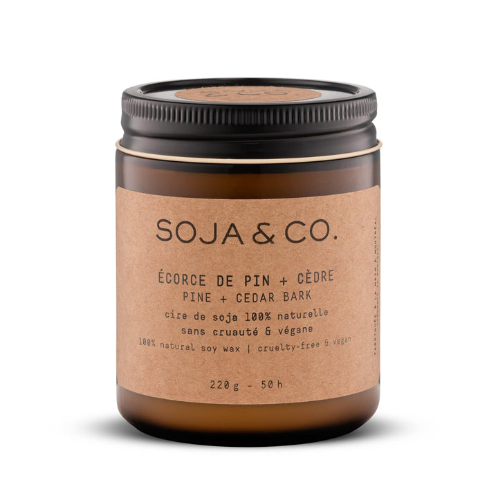 SOJA&CO. – Bougie  Écorce de pin + Cèdre